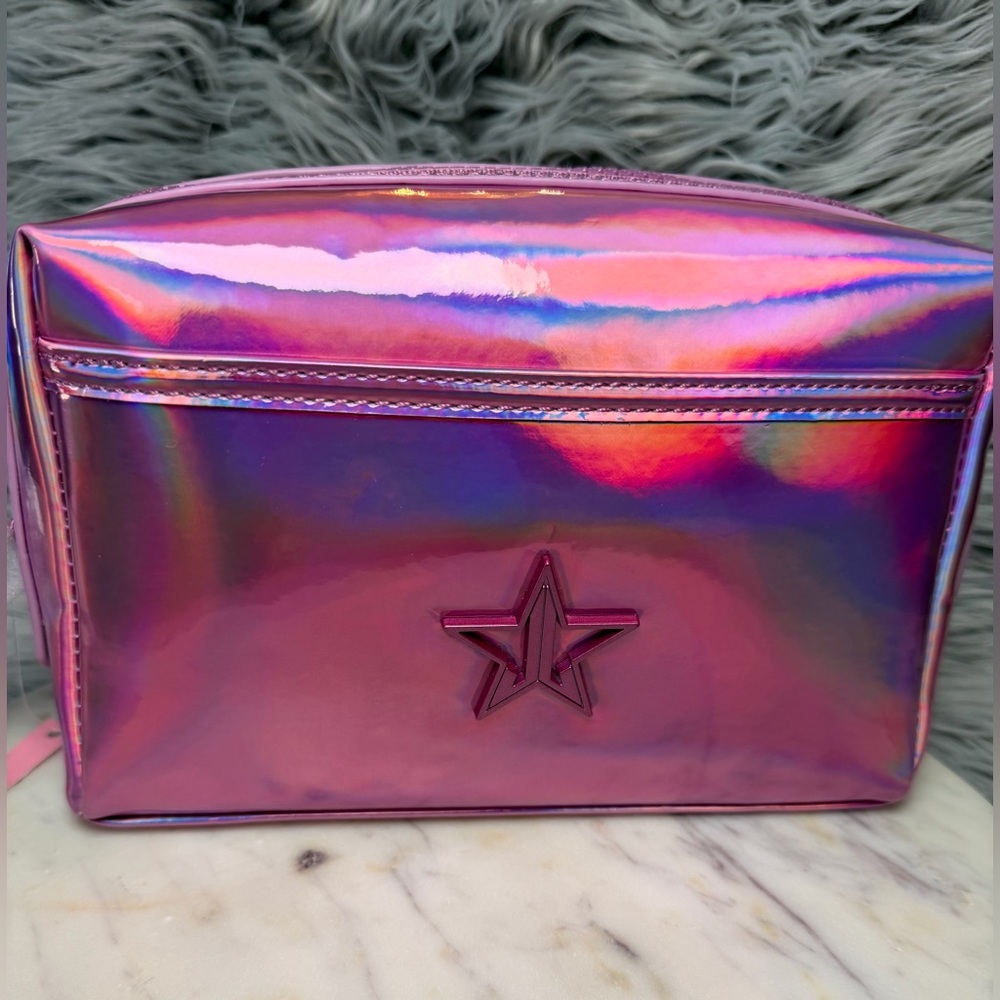 NWT Jeffree Star WINTER 2024 PINK Holographic Bag